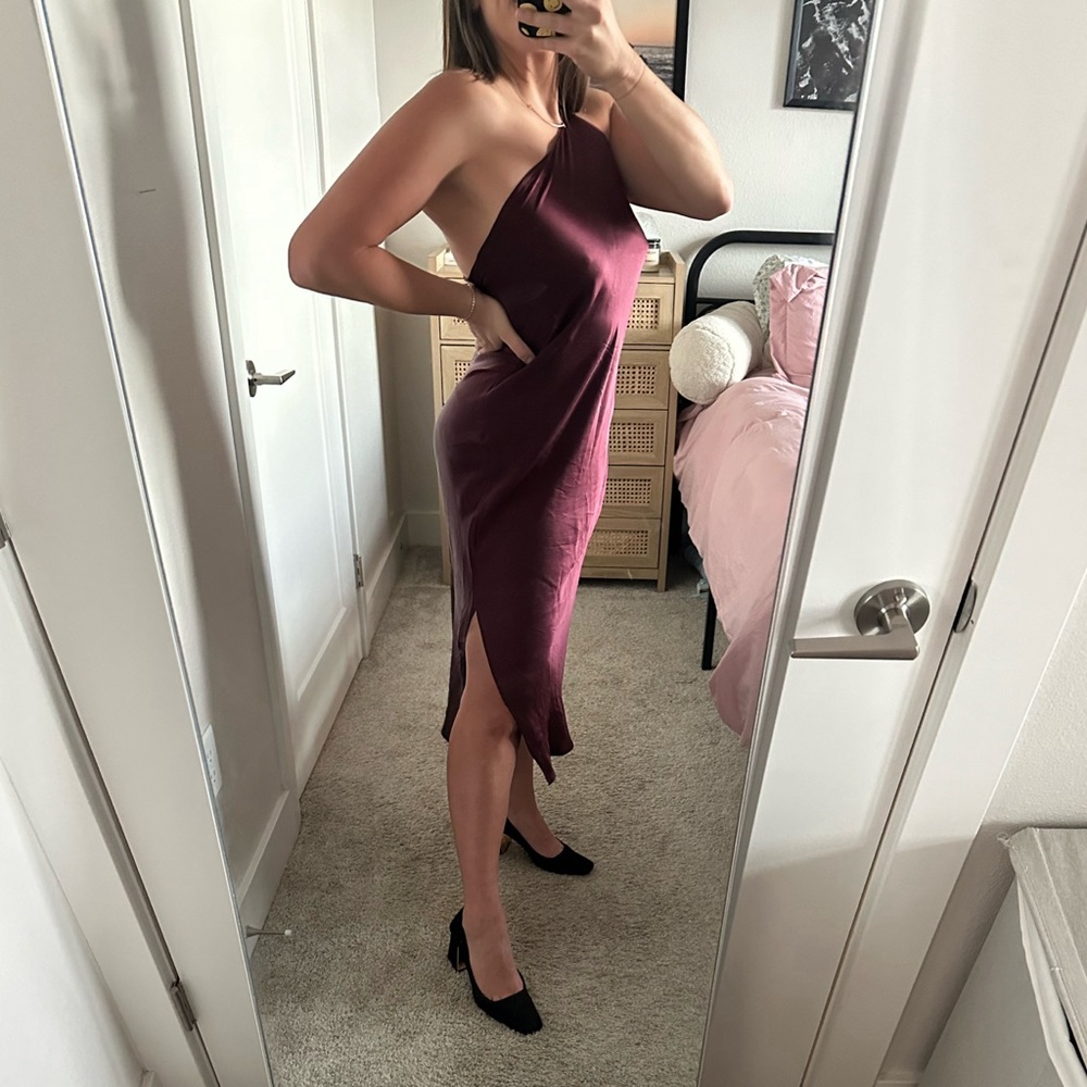 Silk Slip Midi Dress
